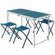 FOLDING CAMPING TABLE - 4 STOOLS - 4 / 6 PERSON QUECHUA